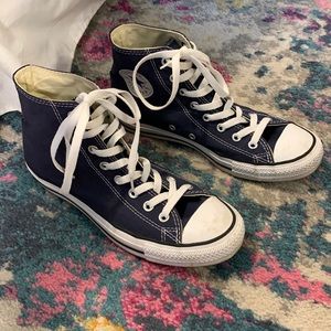 Converse Navy High Top Sneakers